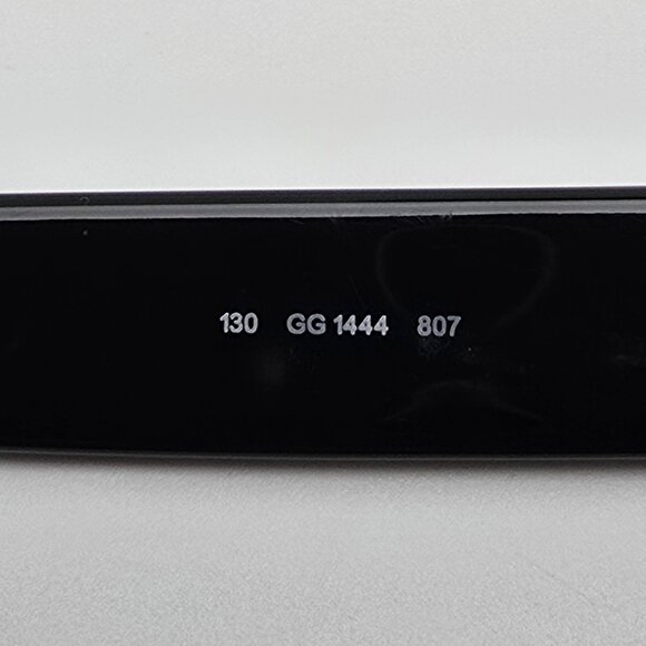 Gucci GG1444 807 Black Rectangular Eyeglasses Frame w/ Case Italy 51-15-130 - Picture 8 of 15